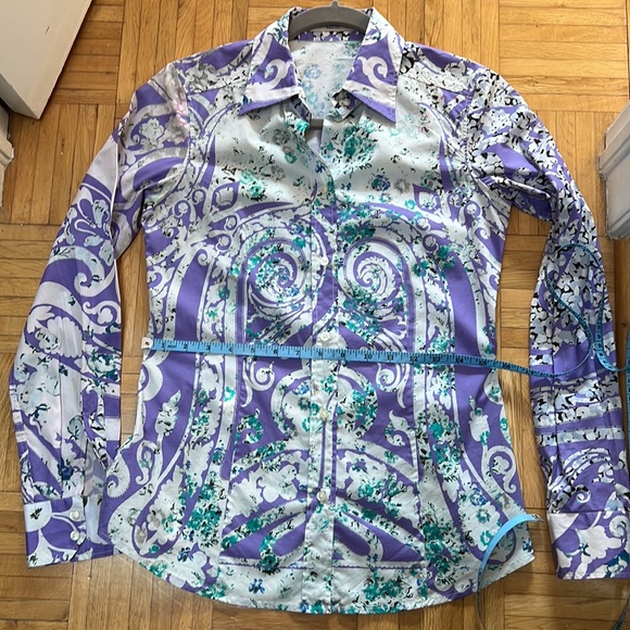 ETRO shirt, -00% cotton, size S (40) - Picture 9 of 10